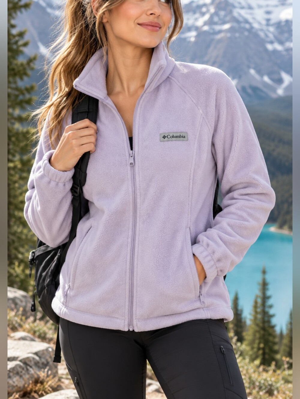 Columbia  Fleece Jacket Women’s XL Full Zip Teddy